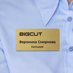 Бейдж из пластика именной